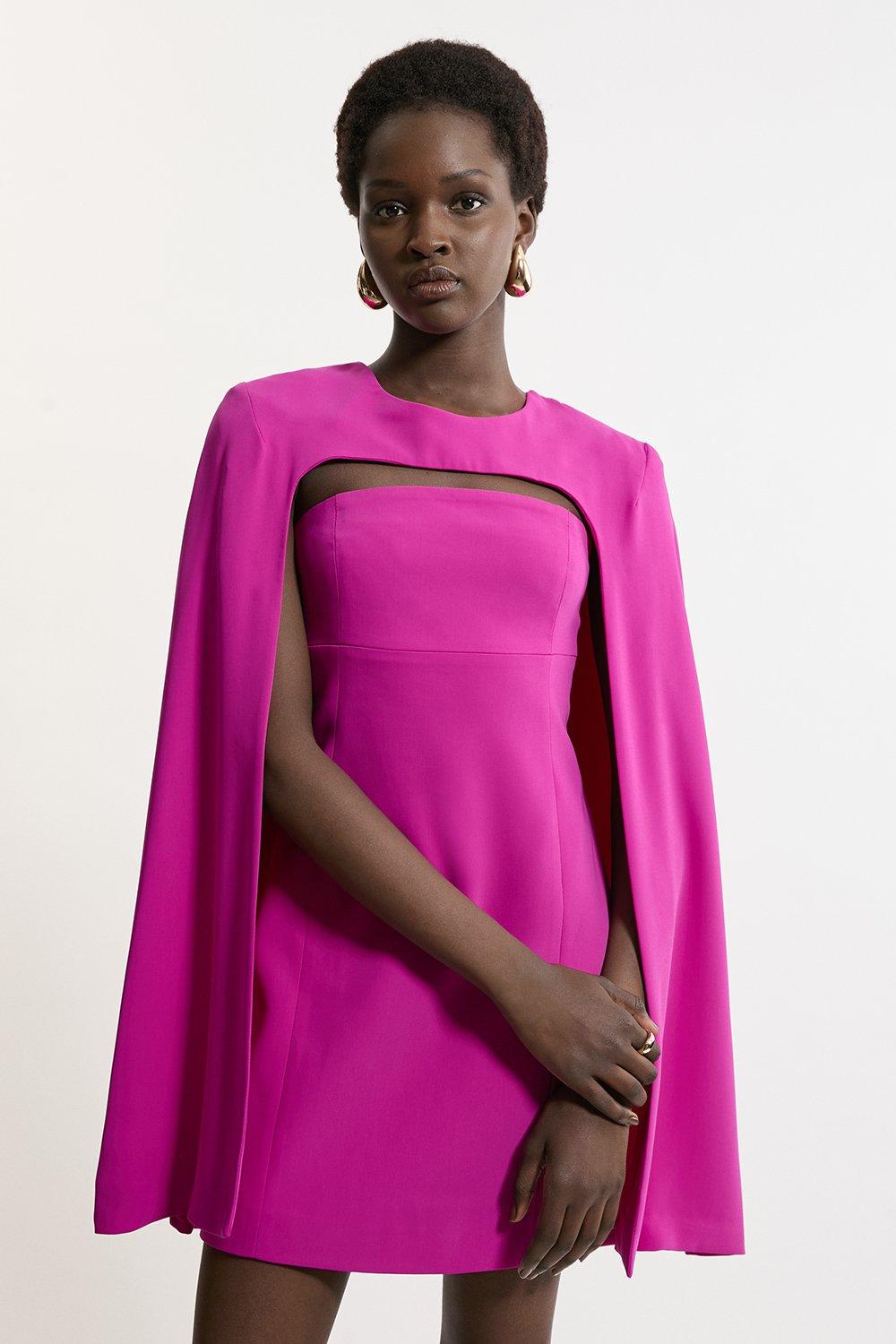 安心追跡【KAREN MILLEN】パイソン柄プリーツミニドレス bkk21017_magenta%20pink_xl?pdp